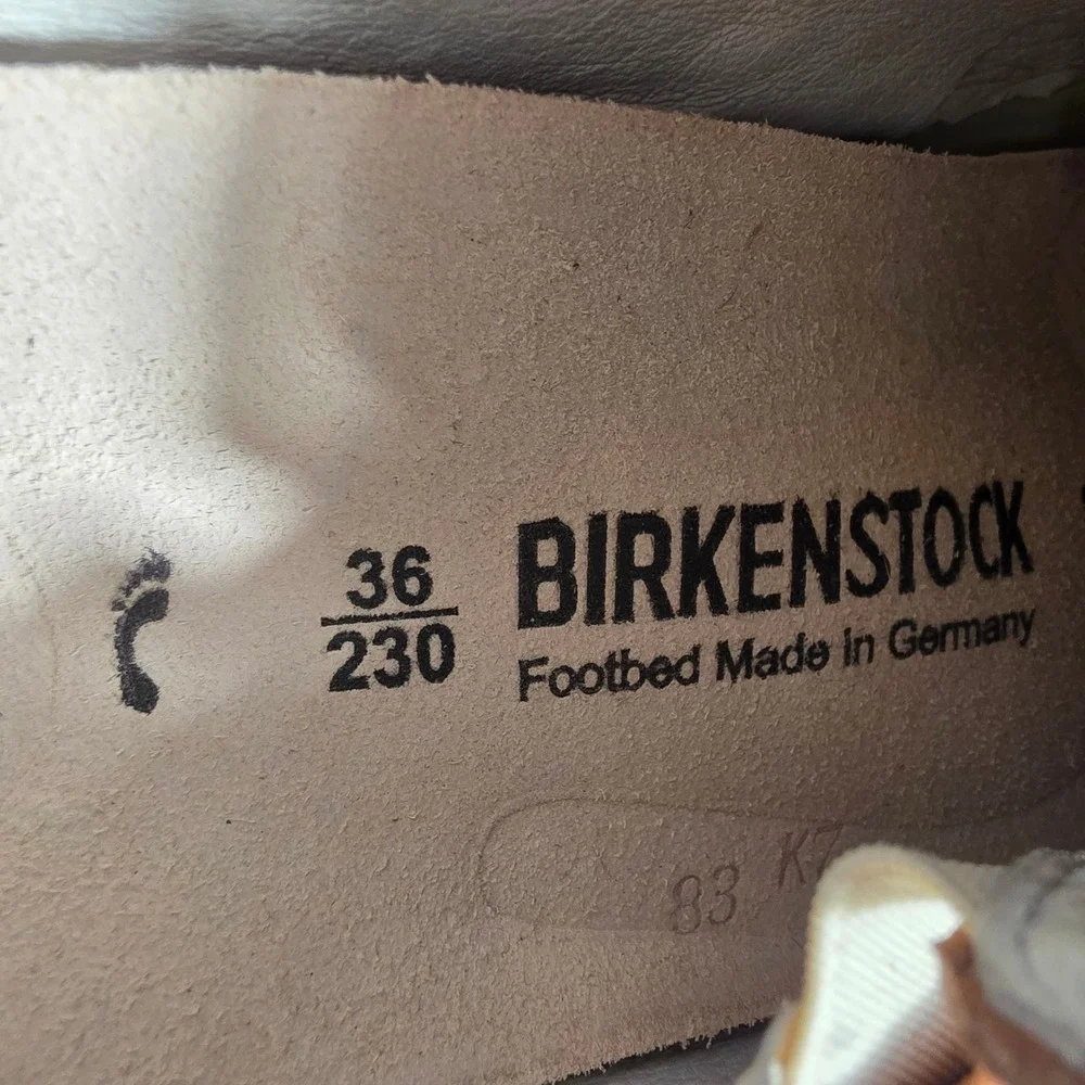 Birkenstock‎ Duma Brown Leather Mules Loafer Shoes Fold Down Heel EU 36 NEW